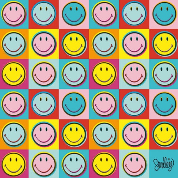 NEW Smiley 'Pop Art' Canvas Wrapped Warhol Style - Picture 1 of 8